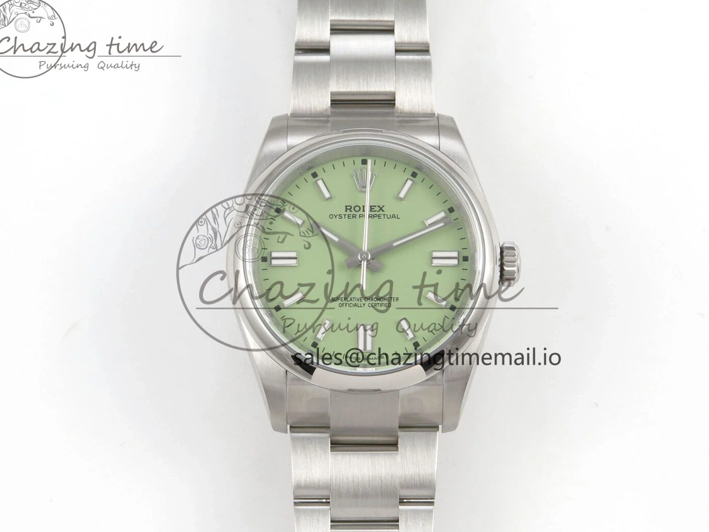 0505 2025 Oyster Perpetual 126000 36mm KRF 1:1 Best Edition 904L Steel Pistachio Green Dial VR WrinkleFree 127